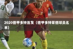 2020德甲多特首发（德甲多特蒙德球员名单）