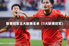 联赛冠军五大联赛名单（5大联赛冠军）