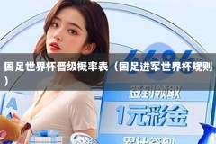 国足世界杯晋级概率表（国足进军世界杯规则）