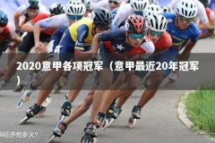 2020意甲各项冠军（意甲最近20年冠军）