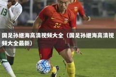 国足孙继海高清视频大全（国足孙继海高清视频大全最新）