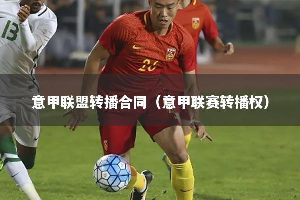 意甲联盟转播合同(意甲联赛转播权)